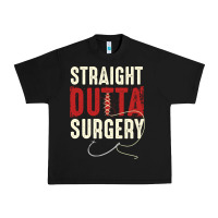 Black straight outta surgery funny get well soon gifts post surgery supporti Urban Heavy Tee - linhVisuals