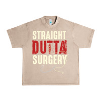 French Oak straight outta surgery funny get well soon gifts post surgery supporti Urban Heavy Tee - linhVisuals