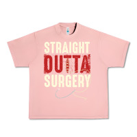 Salmon straight outta surgery funny get well soon gifts post surgery supporti Urban Heavy Tee - linhVisuals