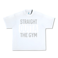White straight outta the gym Urban Heavy Tee - linhVisuals