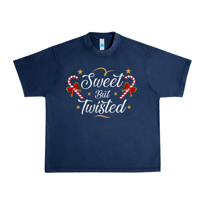 Sweet But Twisted Candy Cane Christmas Humor Funny And Cute Gifts For Urban Heavy Tee by linhVisuals | Teevron