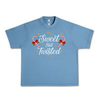Pebble Blue sweet but twisted candy cane christmas humor funny and cute gifts for Urban Heavy Tee - linhVisuals
