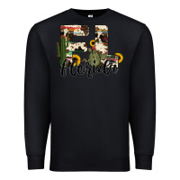 Black florida state cowhide serape cactus Premium Sweatshirt - RanaPortraitStore