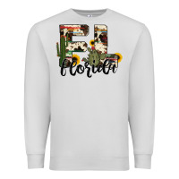 Dove Grey florida state cowhide serape cactus Premium Sweatshirt - RanaPortraitStore