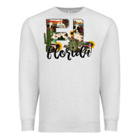 Oatmeal Heather florida state cowhide serape cactus Premium Sweatshirt - RanaPortraitStore