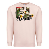 Pale Pink florida state cowhide serape cactus Premium Sweatshirt - RanaPortraitStore
