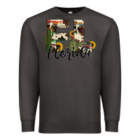 Smoke florida state cowhide serape cactus Premium Sweatshirt - RanaPortraitStore