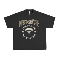 Pigment Black ‘Qüëënsrÿche Live To ock Urban Heavy Tee - linhVisuals