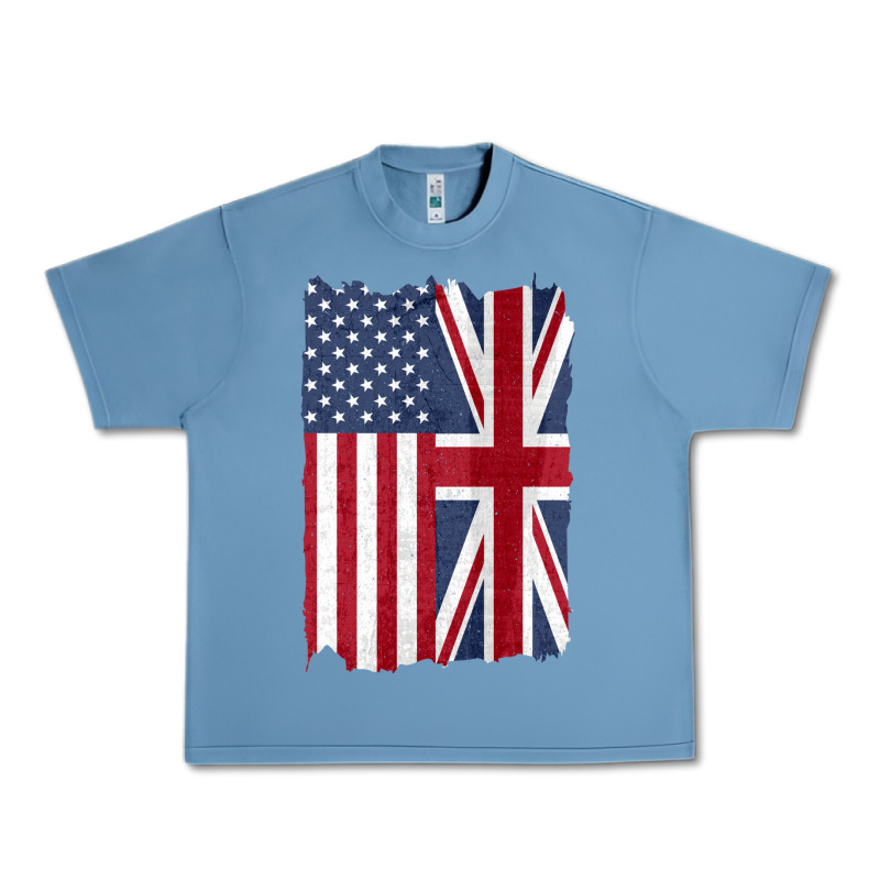 United States With United Kingdom Flag Mix Us And Uk Union Jack Urban Heavy Tee by linhVisuals | Teevron