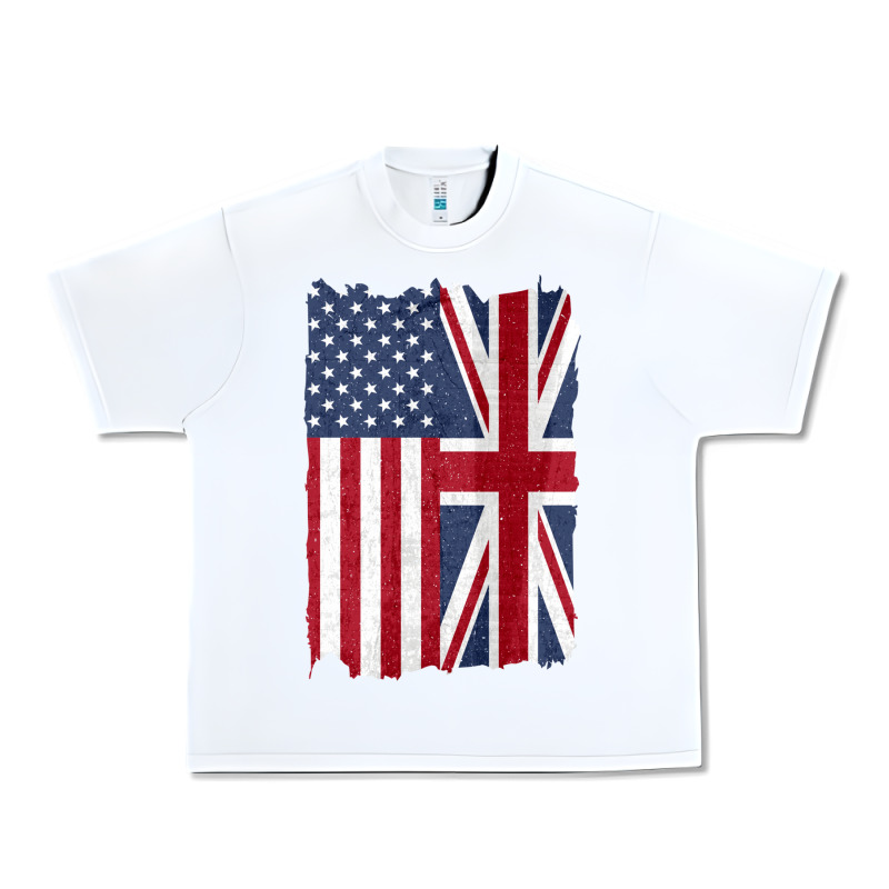 United States With United Kingdom Flag Mix Us And Uk Union Jack Urban Heavy Tee by linhVisuals | Teevron
