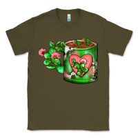 Army Green Cactus Coffee cup Classic Tee - FaDigitalArtStudio