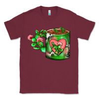 Burgundy Cactus Coffee cup Classic Tee - FaDigitalArtStudio