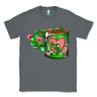 Charcoal Heather Cactus Coffee cup Classic Tee - FaDigitalArtStudio