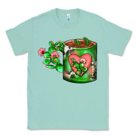 Seafoam Cactus Coffee cup Classic Tee - FaDigitalArtStudio