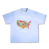 Grape Ice us national parks map colorful with all 59 national parks Urban Heavy Tee - linhVisuals