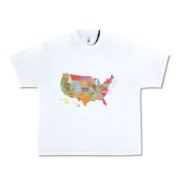 White us national parks map colorful with all 59 national parks Urban Heavy Tee - linhVisuals