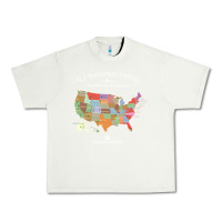Pistachio us national parks map colorful with all 59 national parks Urban Heavy Tee - linhVisuals