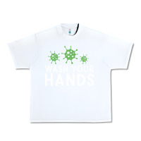 White wash your hands green germs graphic Urban Heavy Tee - linhVisuals