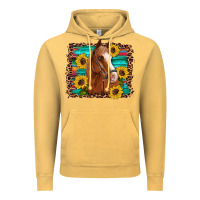 Horse Sunflowers Turquoise Wooden Serape Leopard Vintage Hoodie | Teevron