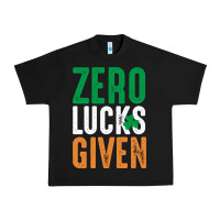 Black zero lucks given funny st patricks day joke quote lucky shamrock irela Urban Heavy Tee - linhVisuals