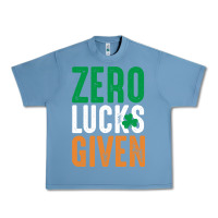 Pebble Blue zero lucks given funny st patricks day joke quote lucky shamrock irela Urban Heavy Tee - linhVisuals
