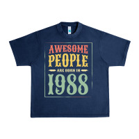 Navy vintage 1988 awesome people are born in 1988 31st birthday gift for me Urban Heavy Tee - linhVisuals