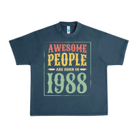 Midnight Navy vintage 1988 awesome people are born in 1988 31st birthday gift for me Urban Heavy Tee - linhVisuals