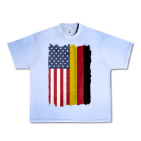 Grape Ice united states with germany flag mix us and german country flags Urban Heavy Tee - linhVisuals