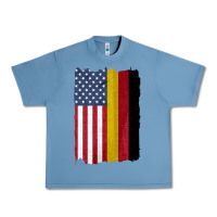 Pebble Blue united states with germany flag mix us and german country flags Urban Heavy Tee - linhVisuals