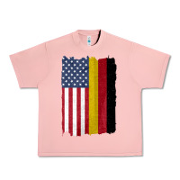 Salmon united states with germany flag mix us and german country flags Urban Heavy Tee - linhVisuals