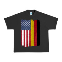 Pigment Black united states with germany flag mix us and german country flags Urban Heavy Tee - linhVisuals