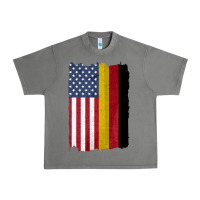 Tornado united states with germany flag mix us and german country flags Urban Heavy Tee - linhVisuals