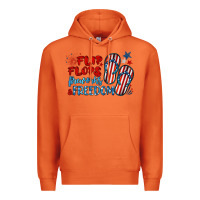 Carrot flip flops fireworks & freedom Premium Hoodie - BarkalooDesign