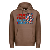 Chestnut flip flops fireworks & freedom Premium Hoodie - BarkalooDesign