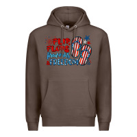 Coffee flip flops fireworks & freedom Premium Hoodie - BarkalooDesign