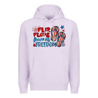 Lilac flip flops fireworks & freedom Premium Hoodie - BarkalooDesign