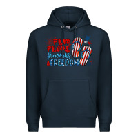 Navy flip flops fireworks & freedom Premium Hoodie - BarkalooDesign