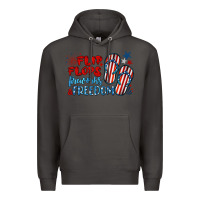Smoke flip flops fireworks & freedom Premium Hoodie - BarkalooDesign