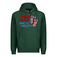 Sports Green flip flops fireworks & freedom Premium Hoodie - BarkalooDesign