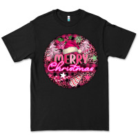 Black pink merry christmas Premium Tee - FaDigitalArtStudio