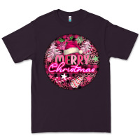 Plum pink merry christmas Premium Tee - FaDigitalArtStudio