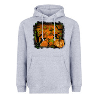 Heather Grey halloween backround Heavyweight Hoodie - RanaPortraitStore