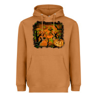 Meerkat halloween backround Heavyweight Hoodie - RanaPortraitStore