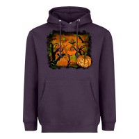Plum halloween backround Heavyweight Hoodie - RanaPortraitStore