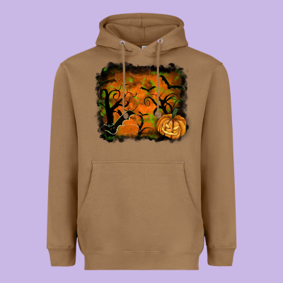 Halloween Backround Heavyweight Hoodie Designed By Ranaportraitstore