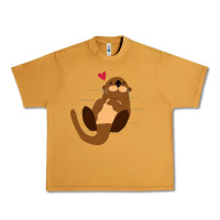 Peanut Butter otter Urban Heavy Tee - linhVisuals