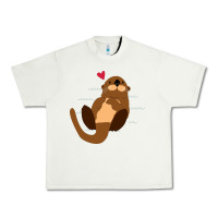 Pistachio otter Urban Heavy Tee - linhVisuals