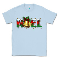 Dusty Blue noel Christmas bells Classic Tee - BarkalooDesign