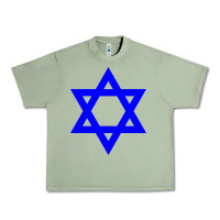 Oil Green star of david Urban Heavy Tee - linhVisuals