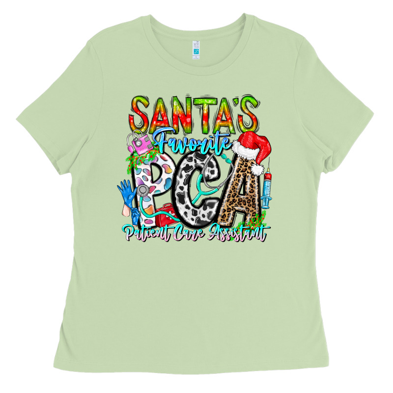 Santas Favorite Pca Patient Care Assistant Ladies Tee by CowhideDigitalArt | Teevron